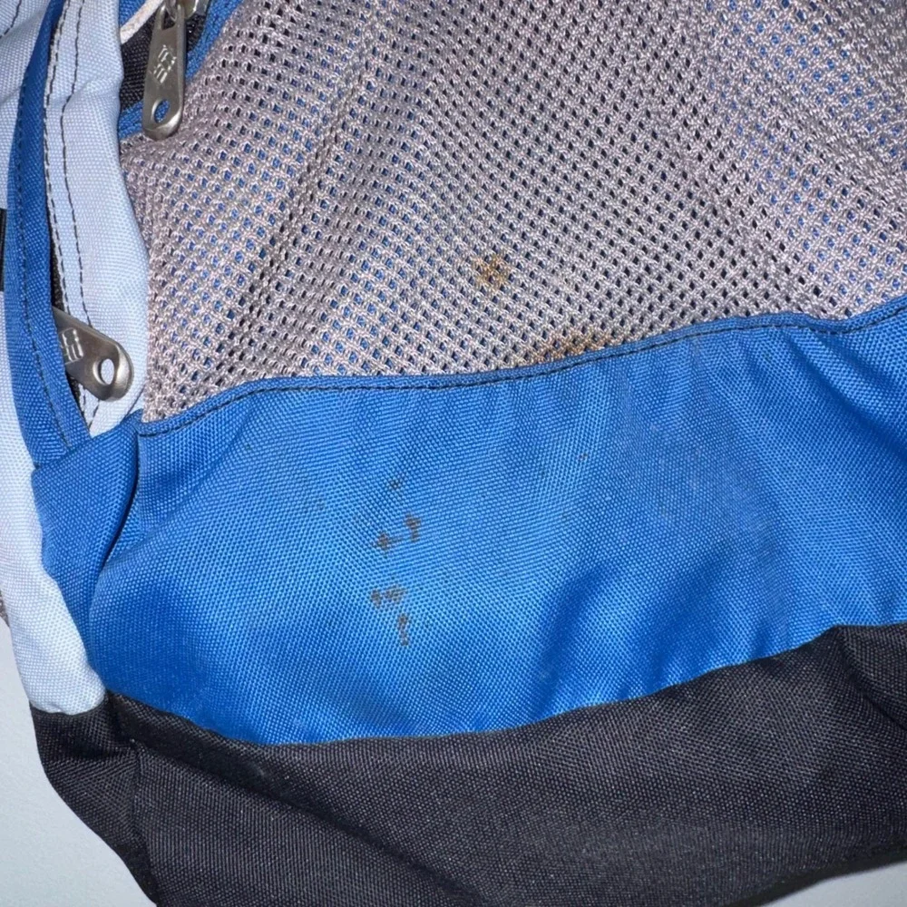 Columbia Sportswear Backpack Blue Black Outdoor Hiking Daypack School Bag